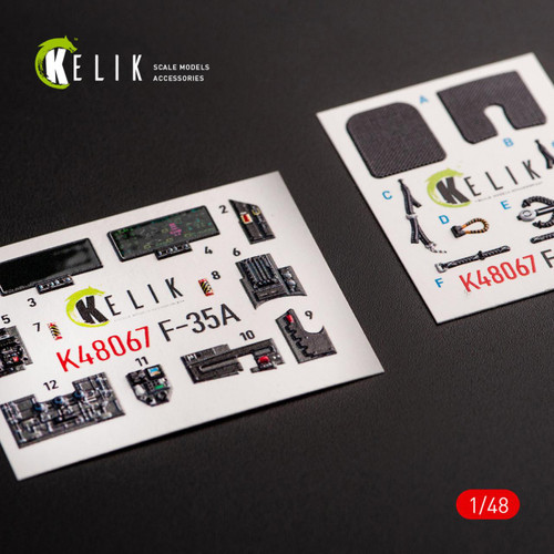 RES-K48067 1/48 Reskit F-35A interior 3D decals for Tamiya kit MMD Squadron RES-K48067 1/48 Reskit F-35A interior 3D decals for Tamiya kit MMD Squadron