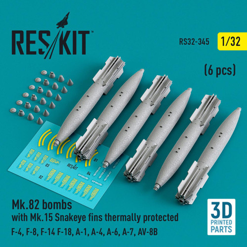 1/32 Reskit Mk.82 bombs (6pcs) - Squadron.com