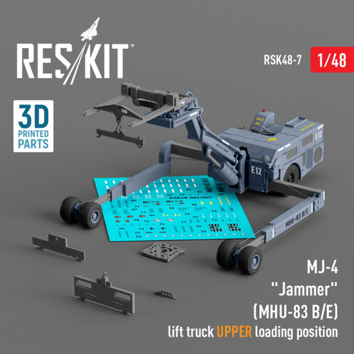 RES-RSK48-0007 1/48 Reskit MJ-4 Jammer (MHU-83 B/E) Early lift truck UPPER loading position (3D Printed)  MMD Squadron
