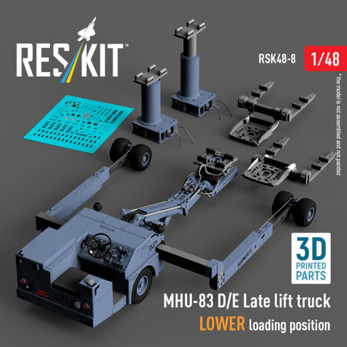 RES-RSK48-0008 1/48 Reskit MHU-83 D/E lift truck LOWER loading position (RSK48-0008) MMD Squadron RES-RSK48-0008 1/48 Reskit MHU-83 D/E lift truck LOWER loading position (RSK48-0008) MMD Squadron