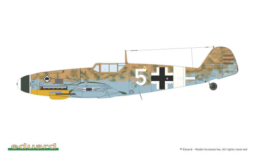 Eduard 1/72 Dual Combo Limited Edition Bf109F/G Afrique - Kit Modèle Plastique Avion EDU2112