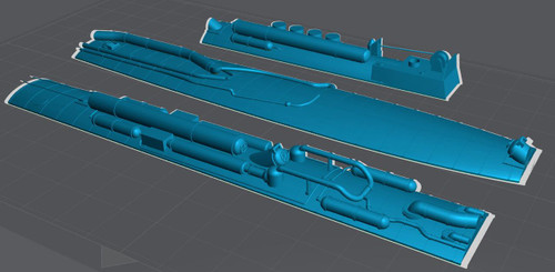 GMM-72-001 1/72 Gold Medal Models Upper Pressure Hull for Type Vii U-Boat MMD Squadron GMM-72-001 1/72 Gold Medal Models Upper Pressure Hull for Type Vii U-Boat MMD Squadron