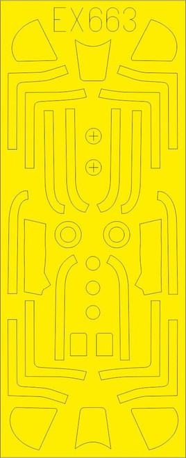 EDUEX663 1/48 Eduard Mask P-51D TFace for EDU  MMD Squadron