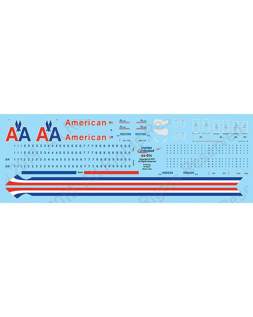 FDD44014 1/144 Fundekals AMERICAN AIRLINES 737NGs  MMD Squadron
