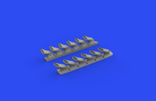 EDU648669 1/48 Eduard Spitfire Mk V Six-Stacks Exhaust Fishtail for EDU (Resin)  MMD Squadron