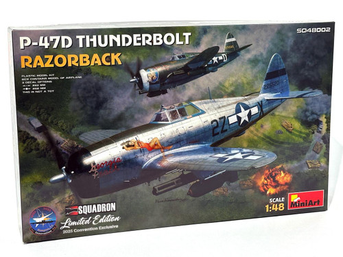 SQ48002 1/48 Miniart P-47D Razorback (2025 IPMS Nationals Edition) MMD Squadron SQ48002 1/48 Miniart P-47D Razorback (2025 IPMS Nationals Edition) MMD Squadron