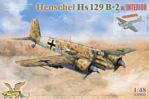 TAK48001 1/48 Takom Wings Henschel Hs129 w/Interior - MMD Squadron