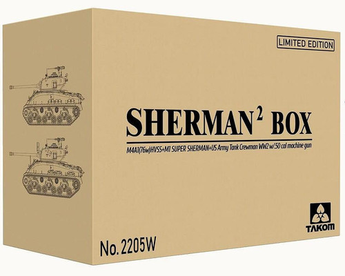 TAK2205w 1/35 Takom Sherman Big Box - PREORDER MMD Squadron TAK2205w 1/35 Takom Sherman Big Box - PREORDER MMD Squadron