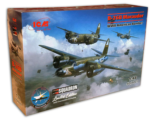 SQ48001 1/48 ICM B-26B Marauder 2025 IPMS Squadron Convention Exclusive MMD Squadron SQ48001 1/48 ICM B-26B Marauder 2025 IPMS Squadron Convention Exclusive MMD Squadron