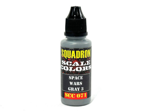 SCC071 Squadron Colors Space Wars Gray 3 Base Acrylic Airbrush Paint (15ml Bottle) MMD Squadron SCC071 Squadron Colors Space Wars Gray 3 Base Acrylic Airbrush Paint (15ml Bottle) MMD Squadron