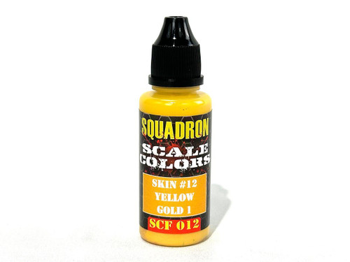 SCF012 Squadron Colors Skin Color #16 Yellow Gold 1 Acrylic Airbrush Paint (15ml Bottle) MMD Squadron SCF012 Squadron Colors Skin Color #16 Yellow Gold 1 Acrylic Airbrush Paint (15ml Bottle) MMD Squadron