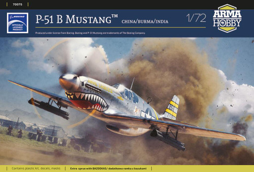 ARM70075 1/72 Arma Hobby P-51B Mustang CBI  MMD Squadron