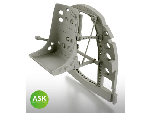 ASKA32018 1/32 Art Scale  A6M Bulkhead with Seat in TOP position - 3D rec. for Tamiya  MMD Squadron