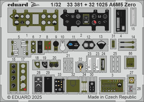 EDU33381 1/32 Eduard A6M5 Zero  MMD Squadron