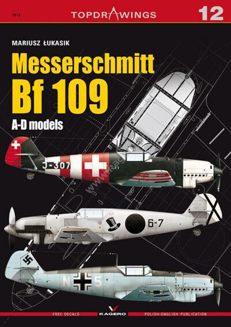 KGP07012 Kagero Publishing Messerschmitt 109 A-D Models  MMD Squadron