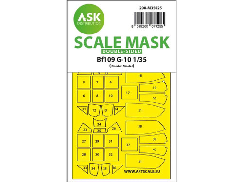 ASKM35025 1/35 Art Scale  Messerschmitt Bf 109G-10 double-sided painting mask for Border Model  MMD Squadron