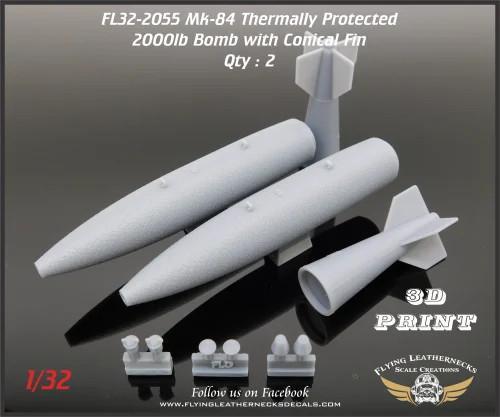 1/32 Flying Leathernecks Mk-84 2000lb Bombs with Conical Fins