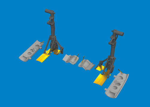 EDU6481074 1/48 Eduard P-40E undercarriage legs 3D  MMD Squadron EDU6481074 1/48 Eduard P-40E undercarriage legs 3D  MMD Squadron