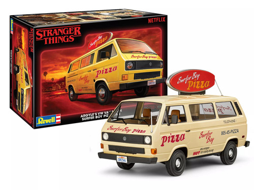 1/25 Carerra Revell Argyle’s VW Vanagon Surfer Boy Pizza Van - Stranger Things Plastic Model Kit