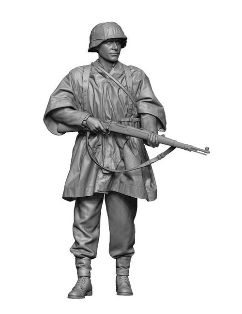 H3M48133 1/48 H3 Models WW2 Waffen ss soldier wearing phancho 2  MMD Squadron