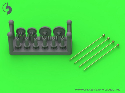 MAS-GM-72-043 1/72 Master Model Width indicators for German vehicles (used on Sd.Kfz. 221, 222, 223, 231, 232, 233, 234, 247, 250,
251, 263) - set of 4pcs  MMD Squadron