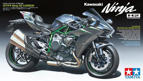 TAM14136 1/12 Tamiya Kawasaki Ninja H2 Carbon Motorcycle  MMD Squadron TAM14136 1/12 Tamiya Kawasaki Ninja H2 Carbon Motorcycle  MMD Squadron