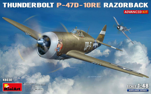 MIN48030 1/48 Miniart P-47D-10RE Thunderbolt Razorback (ADVANCED) PREORDER MMD Squadron MIN48030 1/48 Miniart P-47D-10RE Thunderbolt Razorback (ADVANCED) PREORDER MMD Squadron