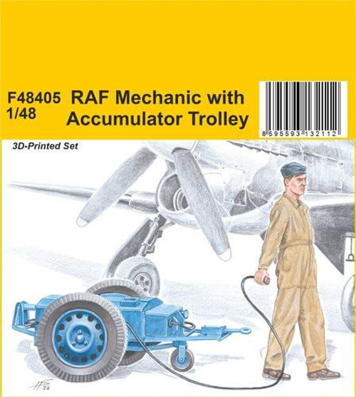 CMK-129-F48405 1/48 CMK RAF Mechanic with Accumulator Trolley  129-F48405 MMD Squadron