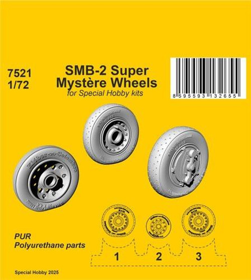 CMK-129-7521 1/72 CMK SMB-2 Super Mystere Wheels / for CMK kits  129-7521 MMD Squadron