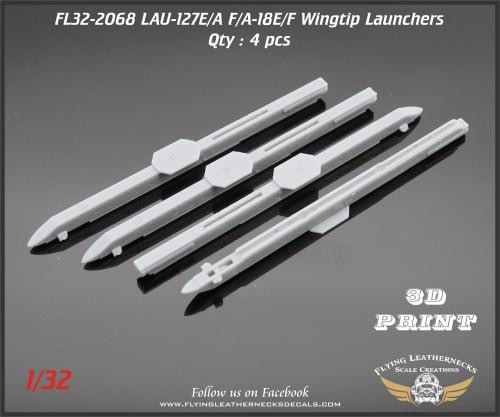 FLN-32-2068 1/32 Flying Leathernecks U-127B/A wingtip launcher for F/A-18E/F  32-2068 MMD Squadron