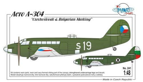 CMK-129-PLT241 1/48 Planet Models Aero A-304 Czechoslovak & Bulgarian Marking 129-PLT241 MMD Squadron