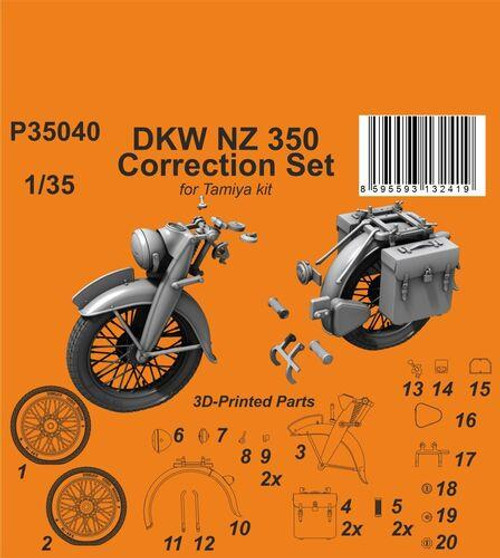 CMK-129-P35040 1/35 CMK DKW NZ 350 Correction Set / for Tamiya kit  129-P35040 MMD Squadron