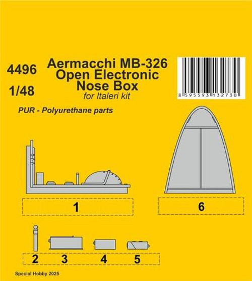 CMK-129-4496 1/48 CMK Aermacchi MB-326 Open Electronic Nose Box / for Italeri kits  129-4496 MMD Squadron