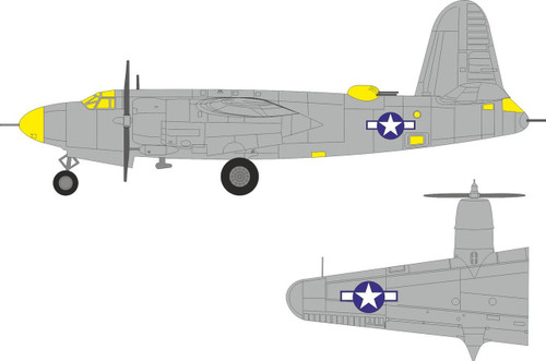 EDUEX1138 1/48 Eduard B-26F Marauder US national insignia  EX1138 MMD Squadron