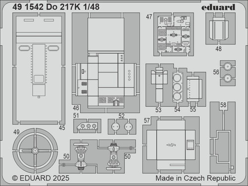 EDU491542 1/48 Eduard Do 217K set 491542 MMD Squadron