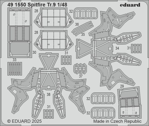EDU491550 1/48 Eduard Spitfire Tr.9 set 491550 MMD Squadron