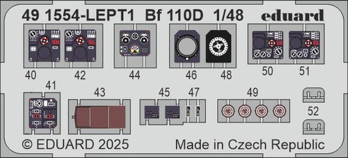 EDU491554 1/48 Eduard Bf 110D set 491554 MMD Squadron