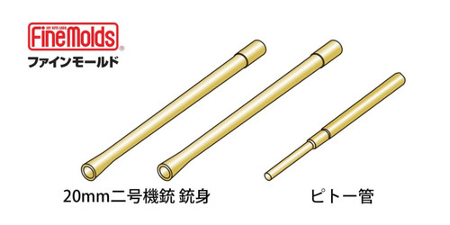 FNM-AC93 1/48 Fine Molds 20mm Cannon Barrels and Pitot tube for ZERO fighter - PREORDER AC93 MMD Squadron