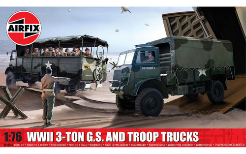 AIRA03306AF 1/76 Airfix WWII 3-Ton G.S. & Troop Trucks - PREORDER AIRA02301V MMD Squadron AIRA03306AF 1/76 Airfix WWII 3-Ton G.S. & Troop Trucks - PREORDER AIRA02301V MMD Squadron