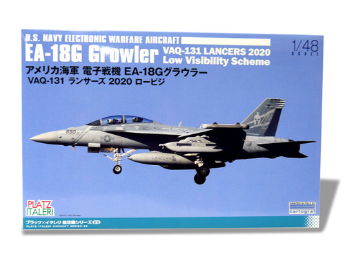 1/48 Platz US Navy Electronic Warfare Aircraff EA-18G Growler VAQ-131 Lancers 2020 Low Visibility Scheme