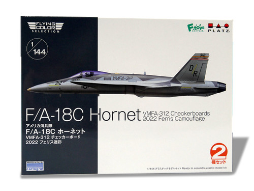 1/144 Platz USMC F/A-18C Hornet VMFA-312 Checkerboards 2022 Ferris Camouflage (2 in 1)