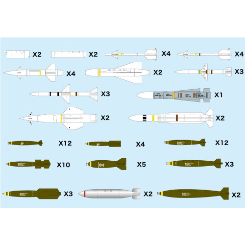 1/144 Platz MODERN AIRCRAFT WEAPON SET 1