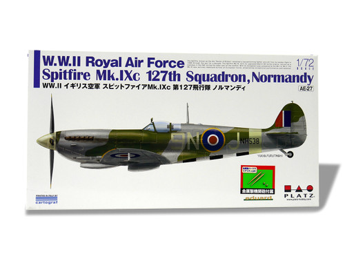 1/72 Platz WWII Royal Air Force Spitfire Mk.Ixc 127SQ Normandy with Metal Machine Gun