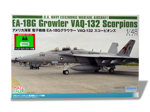 1/48 Platz US NAVY ELECTRONIC WAREFARE AIRCRAFT EA-18G Growler VAQ-132 Scorpions