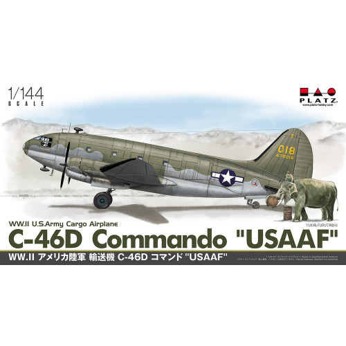 PLZ-PD-25 1/144 Platz WWII US Army Cargo Airplane C-46D Commando USAAF PD-25 MMD Squadron