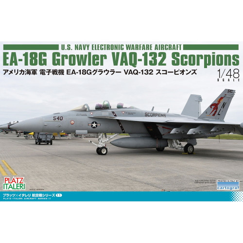 1/48 Platz US NAVY ELECTRONIC WAREFARE AIRCRAFT EA-18G
Growler VAQ-132 Scorpions