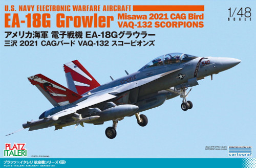 1/48 Platz USN Electronic Warfare Aircraft EA-18G Growler Misawa 2021 CAG Bird VAQ-132 Scorpions