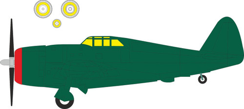 EDUEX1144 1/48 Eduard P-47D Razorback TFace Mask for Miniart / Squadron  MMD Squadron