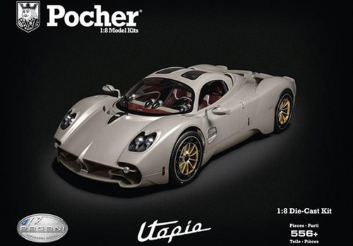 1/8 Pocher Pagani Utopia Coupé - Rinascimento Lucido (Gray) Model Kit