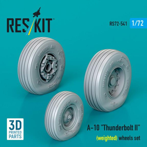 RES-RS72-0541 1/72 Reskit A-10 Thunderbolt (weighted) wheels set  MMD Squadron